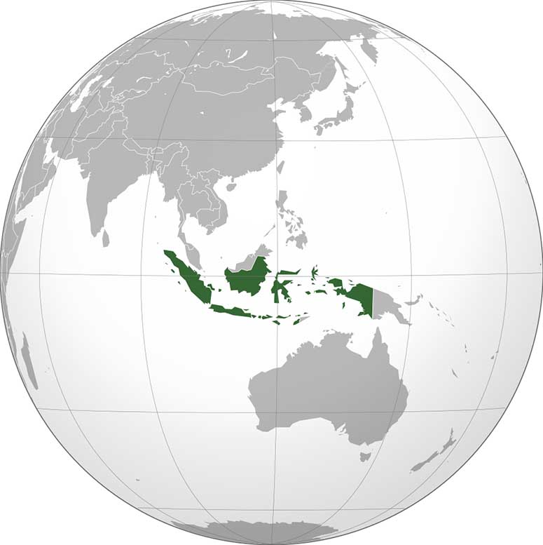 Map of Indonesien